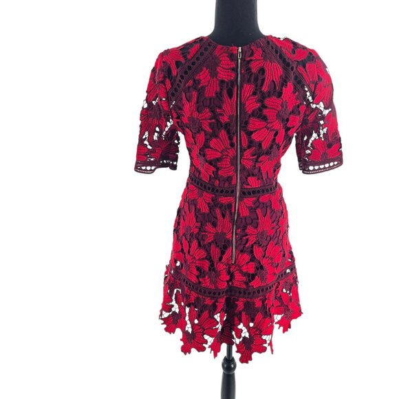 Lulu's Love Me Forever Crochet Lace‎ Dress Sz Small Lined - Picture 5 of 9